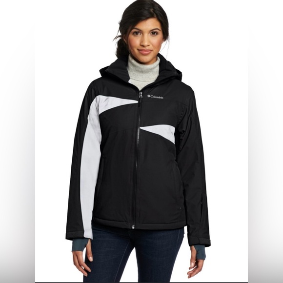 Columbia Women's Black and White Ski Jacket Size M - Picture 1 of 17